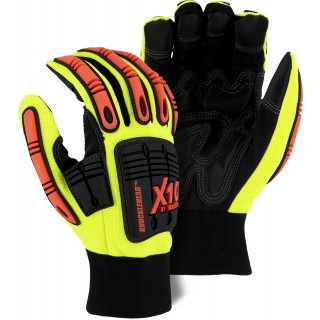 21242HY Majestic® Knucklehead X10 Armor Skin™ Mechanics Glove with Impact Protection